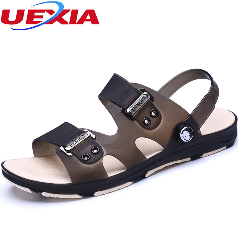 

Men Sandals Flats Casual Men Shoes Breathable Massage Flip Flops Men Brand Beach Sandals Slippers Adult Clog Clogs EVA Materials