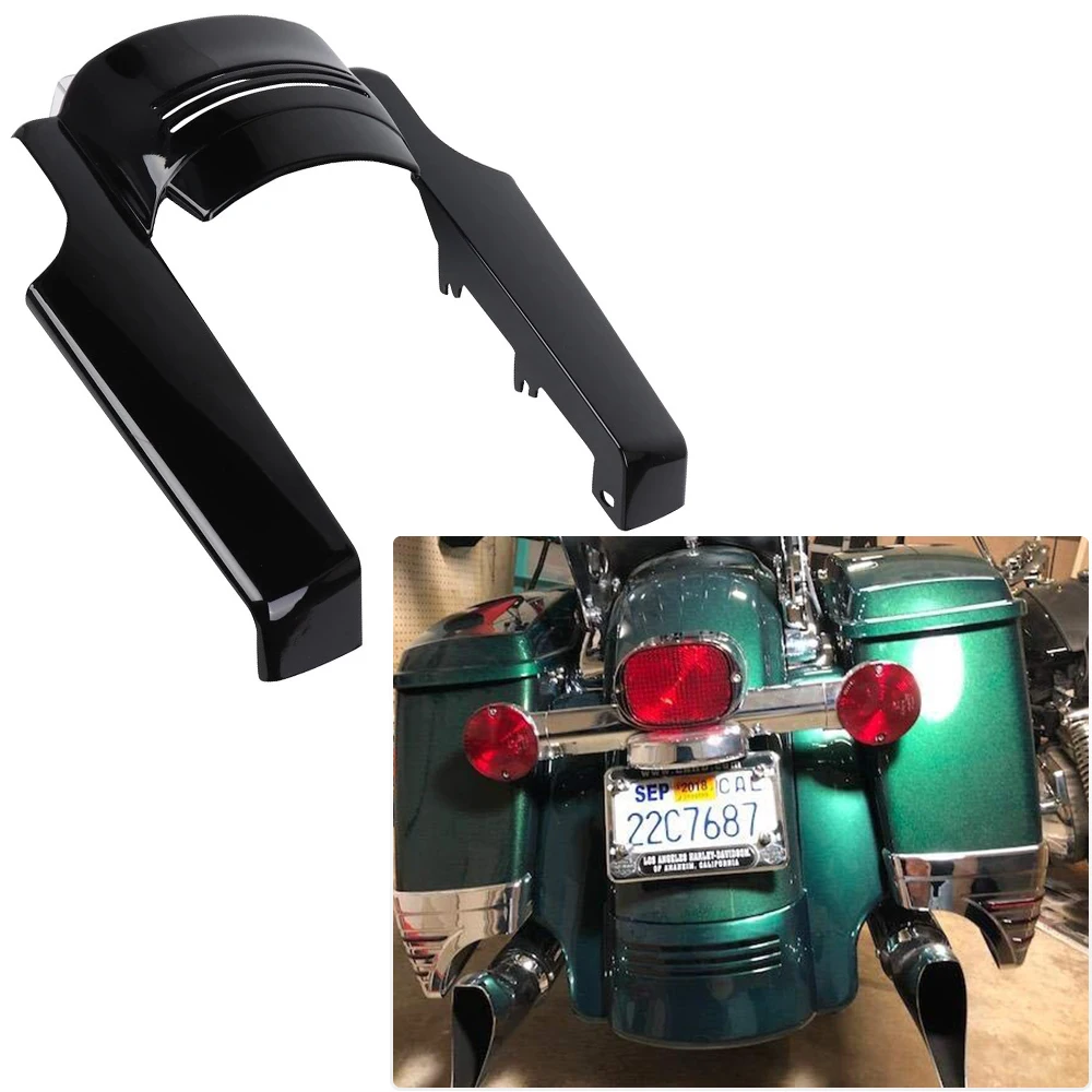Motorcycle parts Mudguard Extension 7 Rear Fender Extension Stretched Filler for Harley Touring Street Road Glide 1996-2008 2007 2006 2005 2004 2003 2002 2001