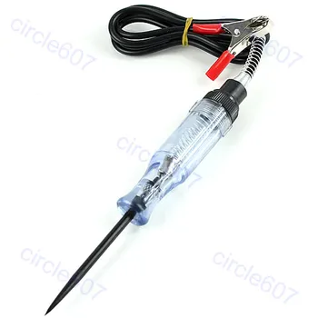 

New Auto Car Black Alligator Clip DC 6-24 12V Voltage Circuit Tester Pen