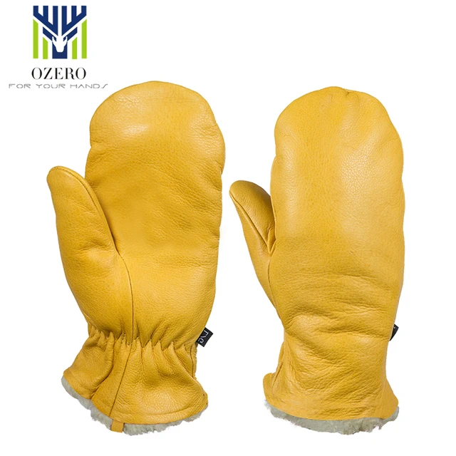 US $22.46 OZERO Goatskin cashmere Warm Ski Gloves Windproof Winter Cycling Skiing Gloves Snowboard gloves Uni