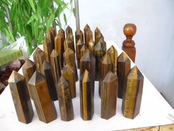

36 NATURAL TIGEREYE CRYSTAL POINT HEALING