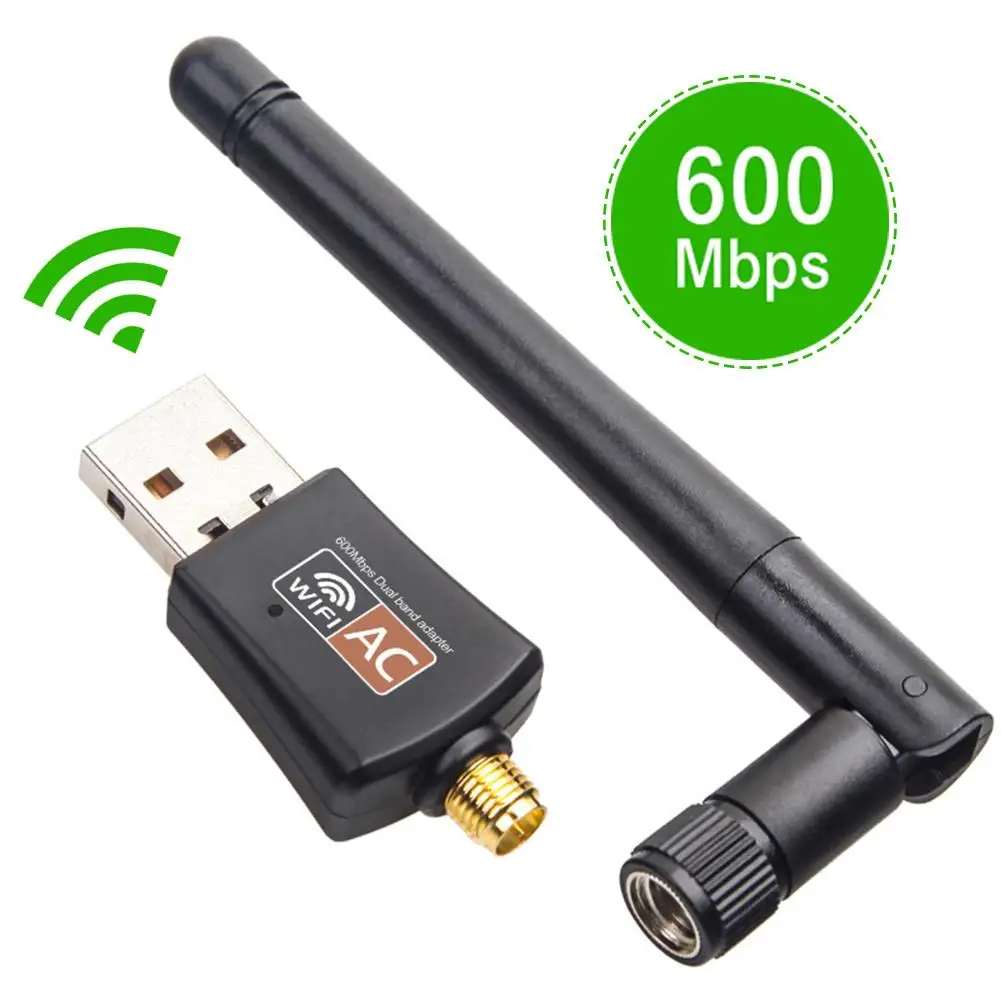 600M Wireless USB 2.0 Wifi Router Adapter Network LAN Card w//5dBI Antenna SS