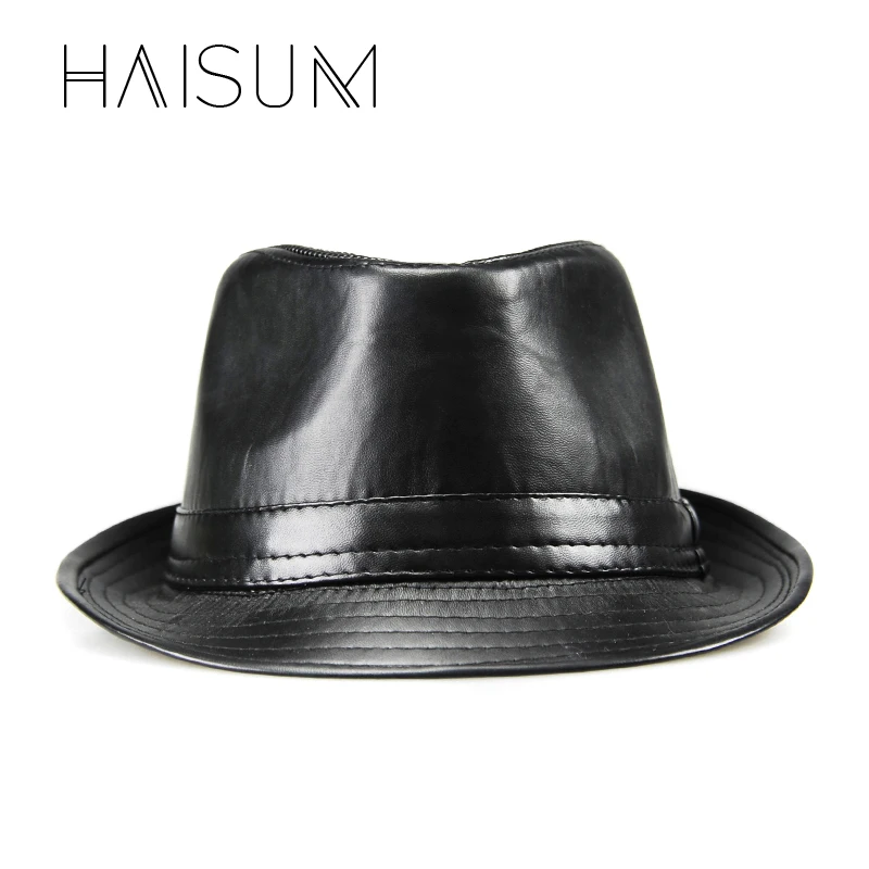 Новинка Ограниченная серия Cappelli Cappello Chapeau Homme Haisum Модные Мужские фетровые шляпы из искусственной кожи винтажные шляпы в стиле джаз хип-хоп Trilby Cs33