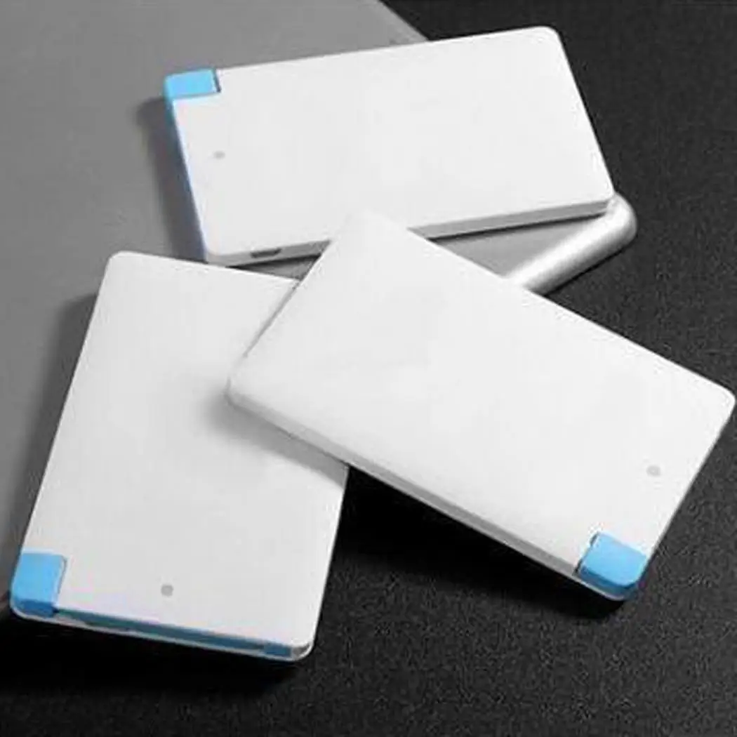 Portable Power Bank Ultra-thin 1000mAh With Micro USB Cable Mobile Power Bank Smartphone External Battery Charger For Xiaomi