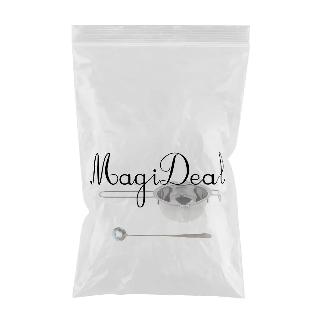 Stainless Steel Long Handle Wax Melting Pot & Long Spoon Candle Wax Mixing Stirring Spoon Soap Base Candle Making Tools Set