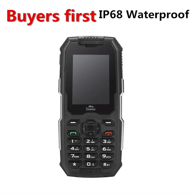 Special Offers new Snopow M2 IP68 Waterproof Shockproof mobile Phone 2500mAh Superbattery Loud Speaker Unlocked Cell Phones 2G Rugged Phone 