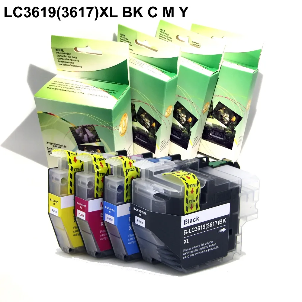 YOTAT Dye Ink LC3619XL compatible ink cartridge LC3619 LC3617 for Brother MFC-J2330DW MFC-J2730DW MFC-J3530DW printer YOTAT Dye Ink LC3619XL compatible ink cartridge LC3619 LC3617 for Brother MFC-J2330DW MFC-J2730DW MFC-J3530DW printer