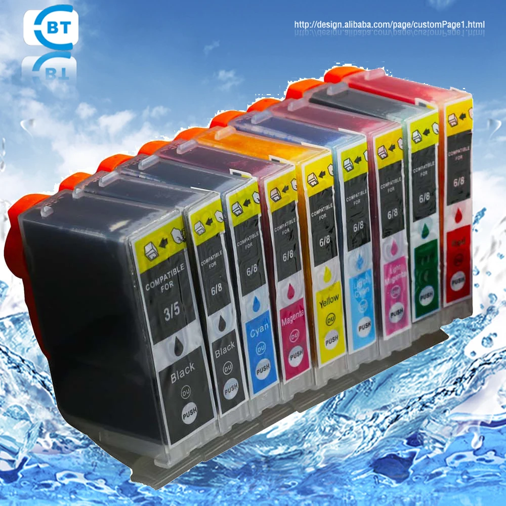 8 шт. чернильный картридж для принтера pro9000|ink cartridge|canon pgi-5bkcartridge for printer |