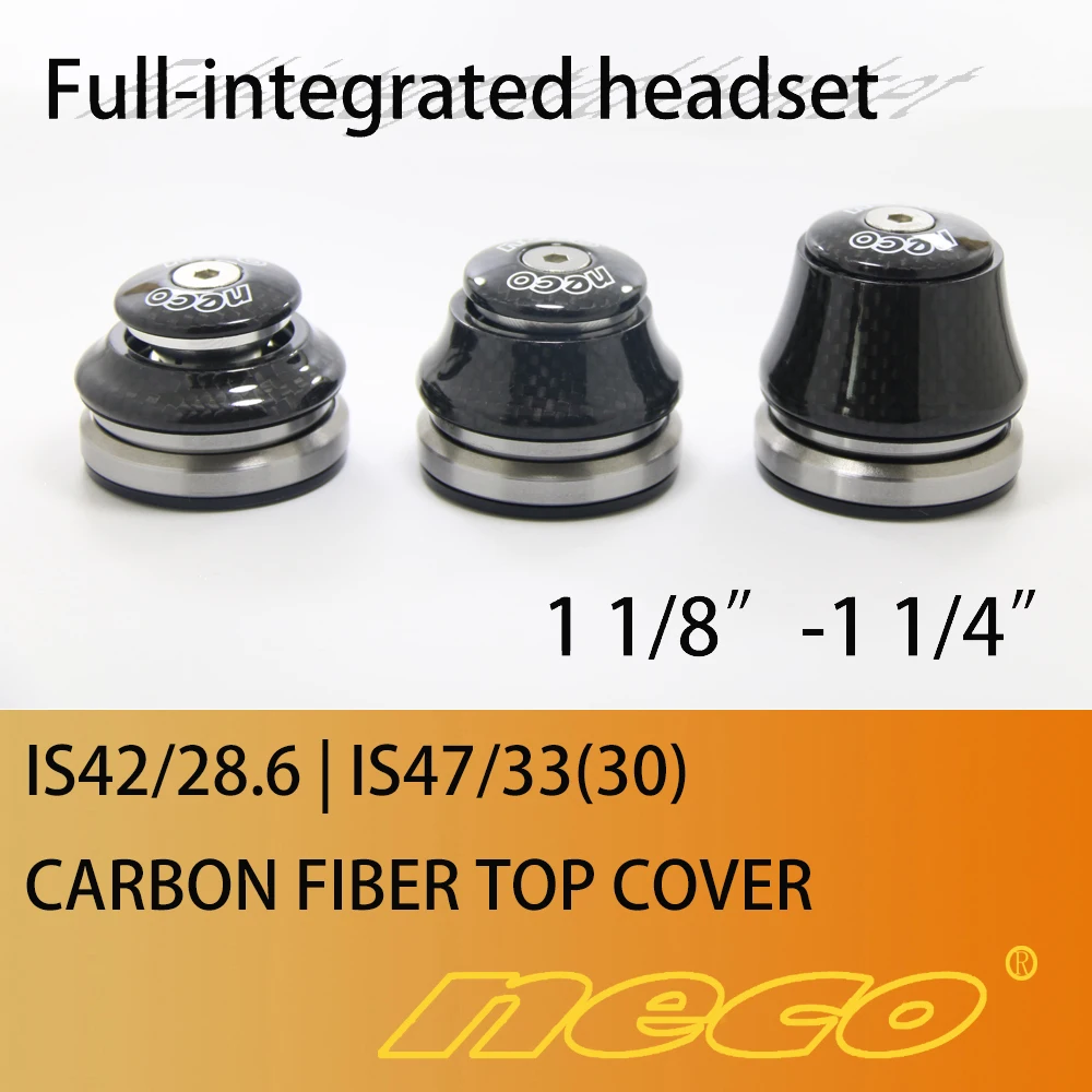 Black neco 1-1//4/" Head Tube Reduced To 1-1//8 Fork Tube Threadless Headset