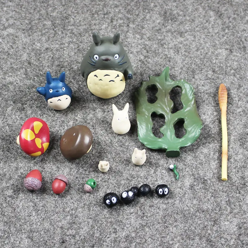 Фигурка «Мой сосед Тоторо» игрушка Chibi Totoro кошка автобус Catbus Фея No Face Man Jiji Cat Хаяо Миядзаки модель игрушки - Цвет: Style A No Box