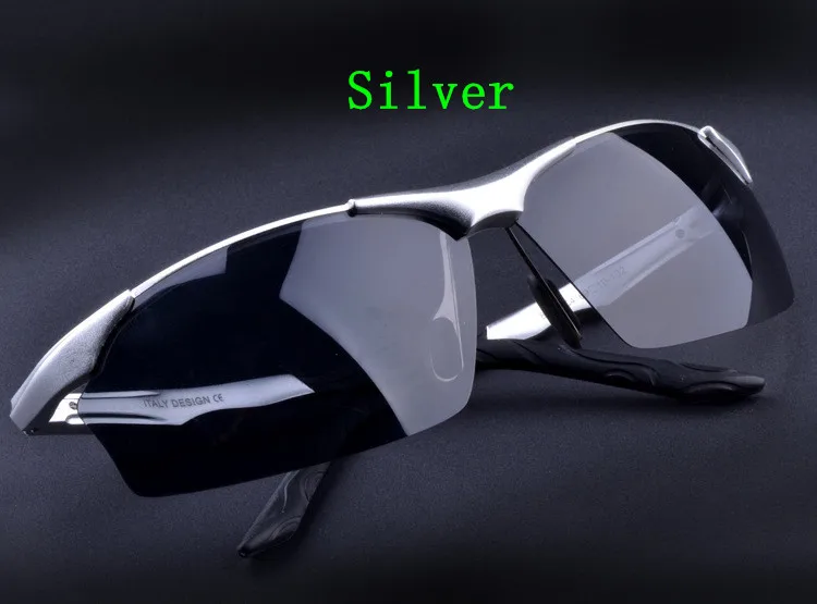Мужские поляризованные солнцезащитные очки из алюминиево-магниевого сплава, зеркальные Мужские солнцезащитные очки для вождения