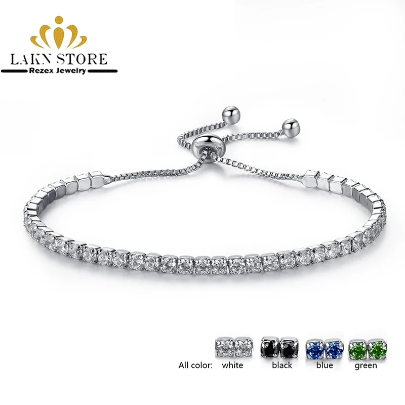 

Fashion Adjustable Tennis Bracelets Cubic Zirconia For Women Round Cut Crystal Bridesmaid Bracelets For Women Wedding 2018