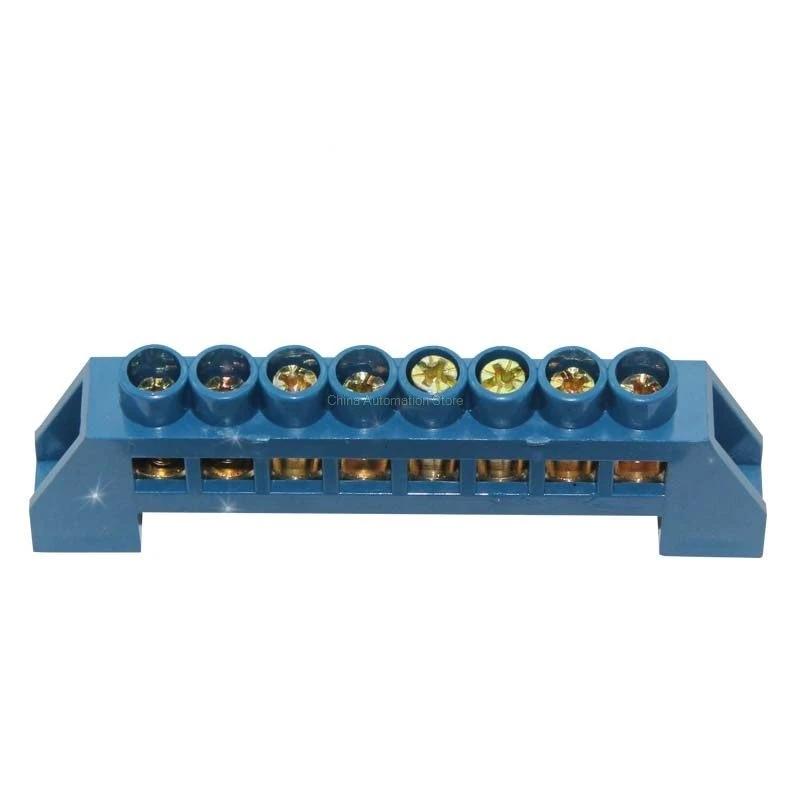 Buy Blue Screw Brass terminal block Earth And Neutral