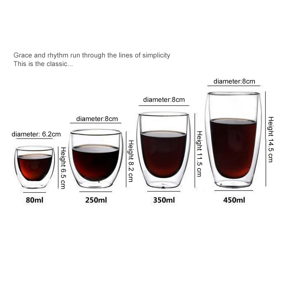 250ml 350ml 450ml Heat Resistant Double Wall Glass Kungfu Tea Drinkwear Cup Drink Health Regimen Mug Coffee Cup 250ml 350ml 450ml Heat Resistant Double Wall Glass Kungfu Tea Drinkwear Cup Drink Health Regimen Mug Coffee Cup