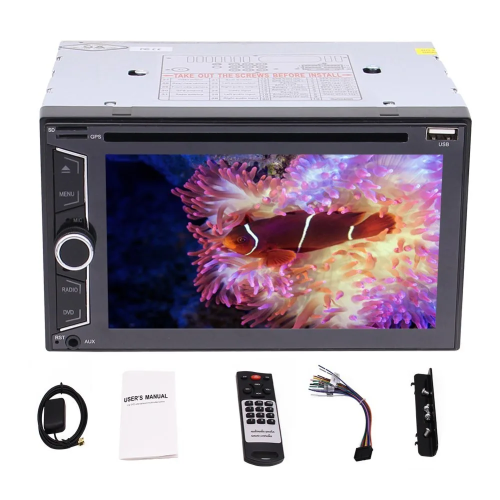 

Eincar 6.2" Car Stereo GPS Navigation Radio Receiver 2Din Head Unit Bluetooth 3.0/ DVD/CD/USB/AM/FM/RDS (2018 Brand New Version)