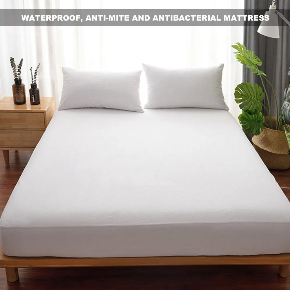 

Printing Bed Mattress Cover Waterproof Mattress Protector Pad Fitted Sheet Separated Water Bed Linens with Elastic