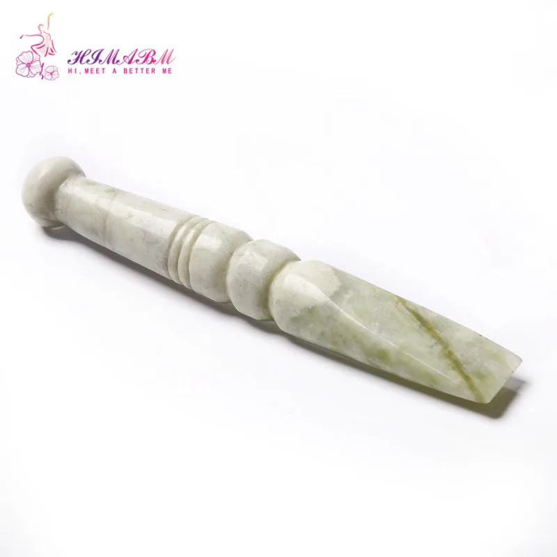 HIMABM 1 Pcs 100% natural jade massage stick beauty massage wand for body massage yoni wand body relax health beauty HIMABM 1 Pcs 100% natural jade massage stick beauty massage wand for body massage yoni wand body relax health beauty