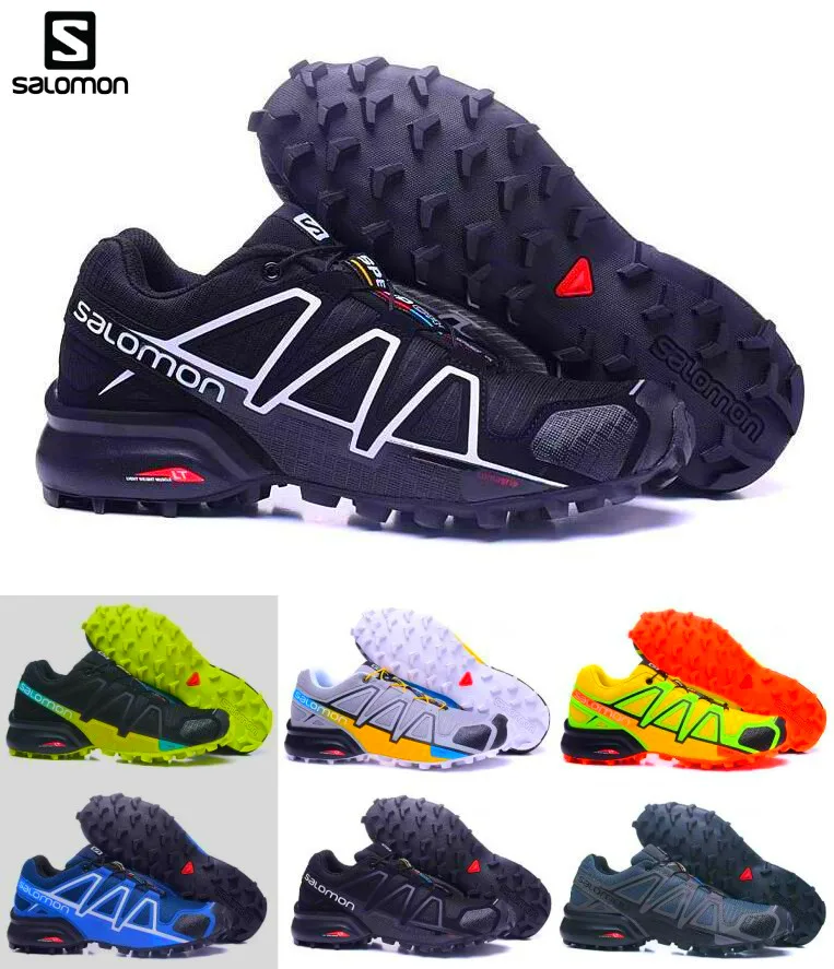 

New black Salomon Shoes zapatos hombre Sneakers Men Speed Cross 4 CS III sapato masculino Speedcross outdoor Sport running Shoes
