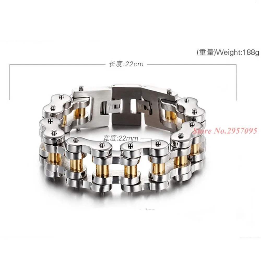 Мужской двухцветный браслет из нержавеющей стали 316L|men jewelry|chain link braceletbangle men |