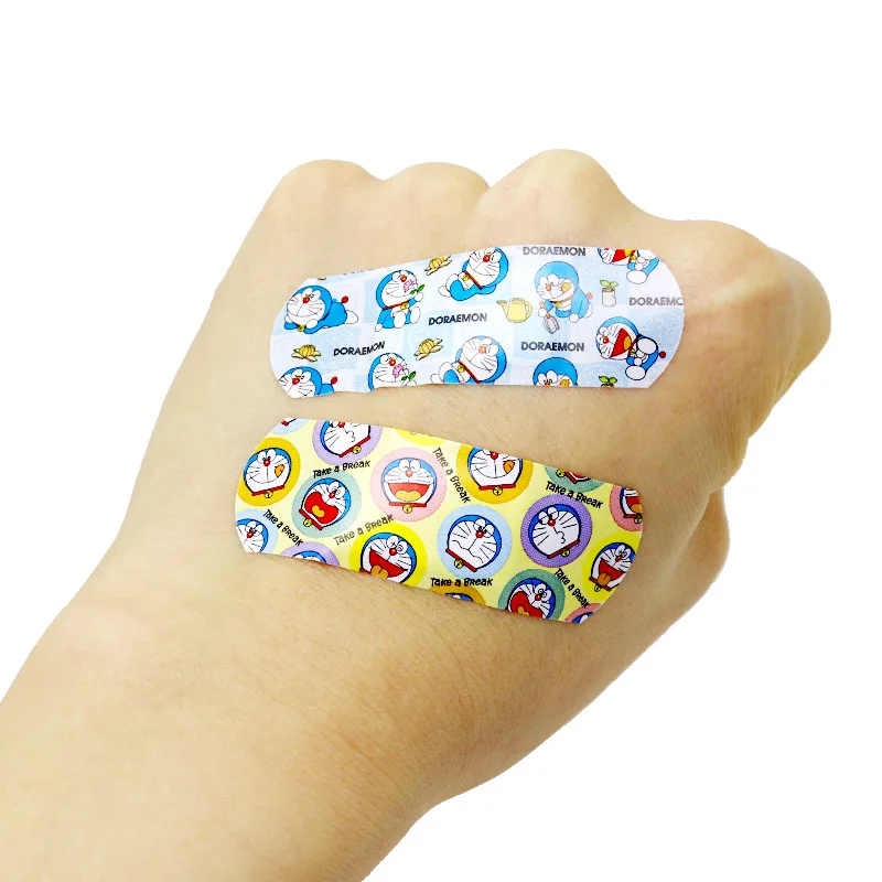 20Pcs Cartoon Waterproof Iron Box Band-aid Cute Breathable Medical Hemostatic Stickers Mini Children Paste Random First Aid