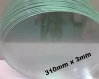 Goedkoop 1 stks ROSTOCK MAX GLAS BOUWEN PLAAT 310 MM Platte Glazen Plaat voor print Bed Snelle schip