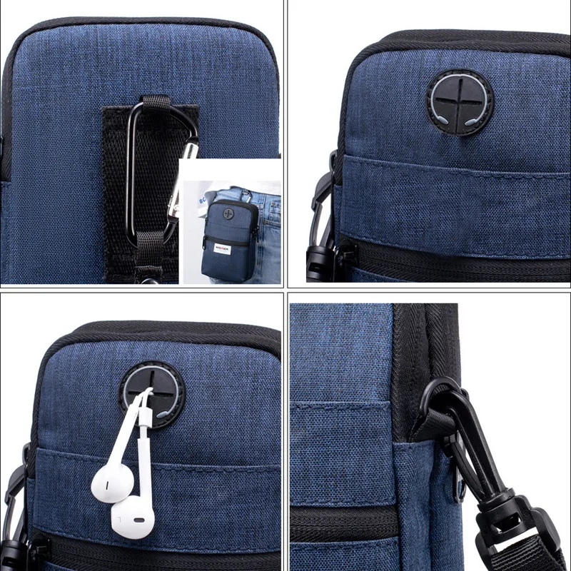 Multi-Function Man Shoulder Bag Male Mobile Phone Messenger Bags High Quality Outdoor Military Tactical Travel Sports Handbag