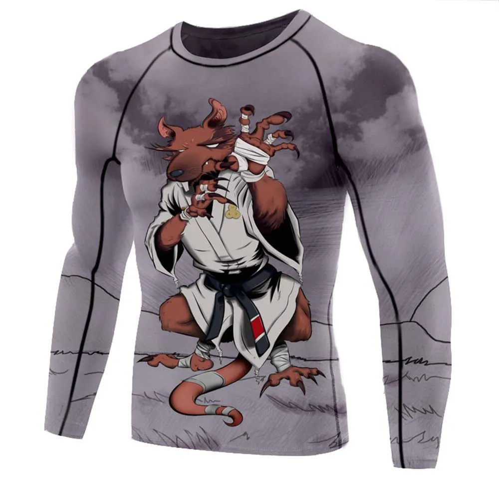 Серый Новое поступление сублимационные печатные мужские футболки rashguards BJJ Muay Thai Смешанные боевые искусства джиу-джитсу rashguards Футболка-боксерка Boxeo рубашка - Цвет: Серый