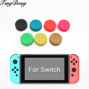 

4 pcs Silicone Analog Thumb Stick Grips Caps for Nintend Switch NS JoyCon Controller Sticks Cap Skin for Joy Con Cover
