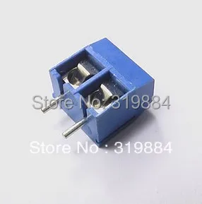 

Free shipping 100pcs 2Pin Screw Terminal Blocks Connector 5.0mm Pitch blue