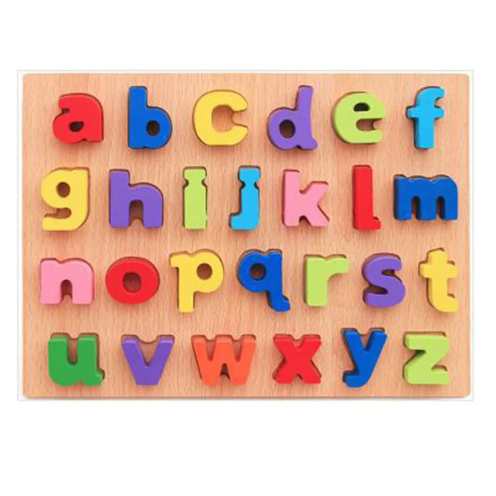 Прописные строчные ABC Игрушки для раннего обучения Алфавит цифры головоломки дошкольного образования детские игрушки для детей Подарки для детей RE4