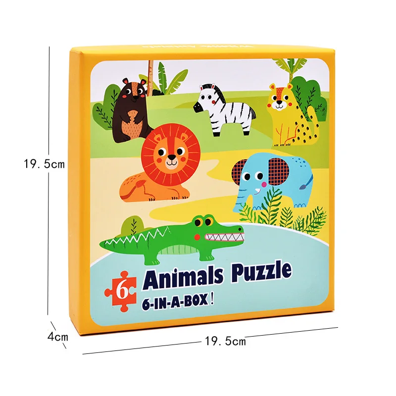 Детская игра-головоломка Liuhe большой кусок головоломки раннего образования когнитивные карточки Развивающие игрушки для детей