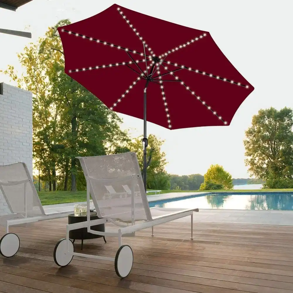 Ip67 Umbrella Lights 104 Led String Battery Operated 8 Mode Umbrella Lights 104 Led String