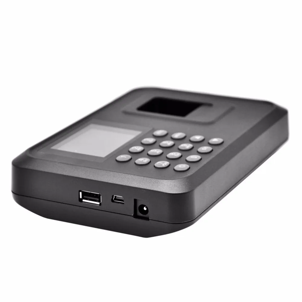 Отпечатков пальцев и пароль биометрический A6 2,4 дюймов TFT USB 32bit cpu отпечаток пальца машина посещаемости времени запись часов NoNeed программное обеспечение