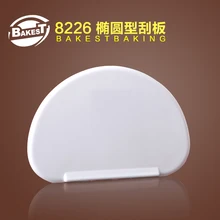 BAKEST 6 шт в партии овальный пластиковый скребок для теста торта Кондитерский Резак