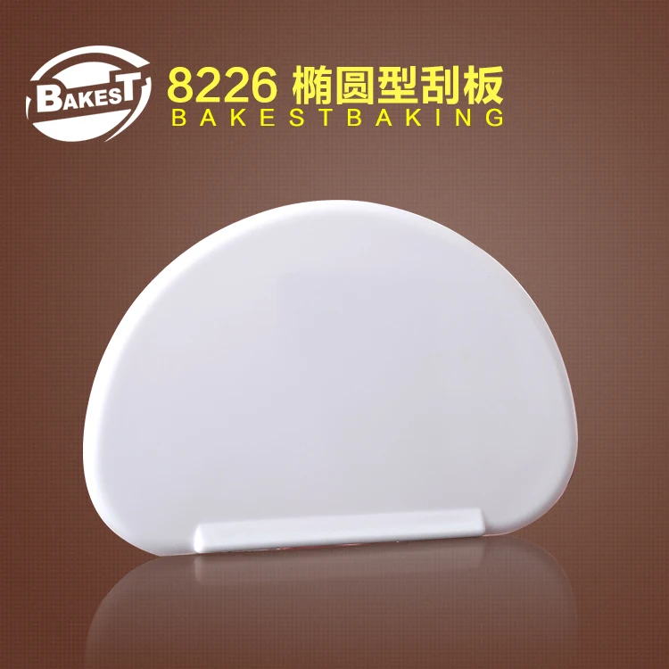 

BAKEST 6pcs per lot Oval Plastic Dough Scraper Cake Pastry Cutter