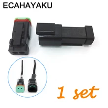 Best Offers ECAHAYAKU Auto DT 2 Pin Deutsch Waterproof Female Male Automotive Terminal Connector Plug car accessories For jeep wrangler Best Offers ECAHAYAKU Auto DT 2 Pin Deutsch Waterproof Female Male Automotive Terminal Connector Plug car accessories For jeep wrangler