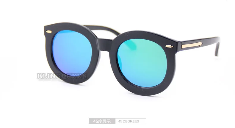Овальные Солнцезащитные очки с заклепками; классические модные солнцезащитные очки для маленьких девочек; Милые широкие оправы для маленьких девочек; бренд Lunette N583