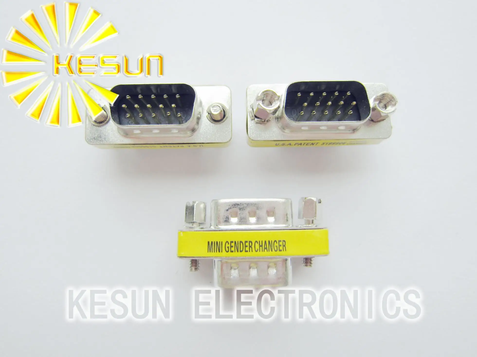 50 шт./лот DB15 DB 15P 15Pin трехрядный штекер/штекер мини-переходник последовательный