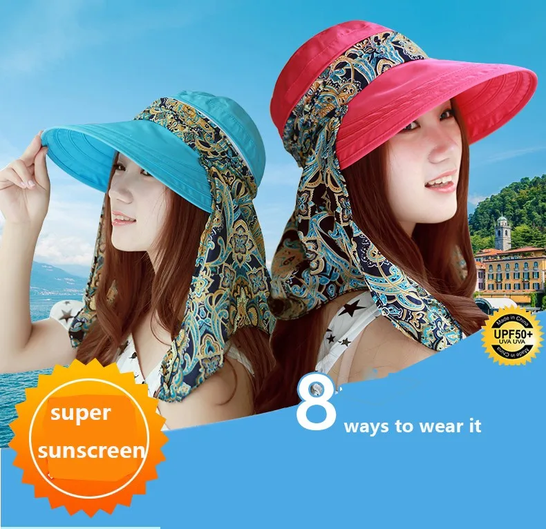 summer hats for women beach hat sun visor hat visor hat visor  chapeu feminino sombreros mujer verano (2)