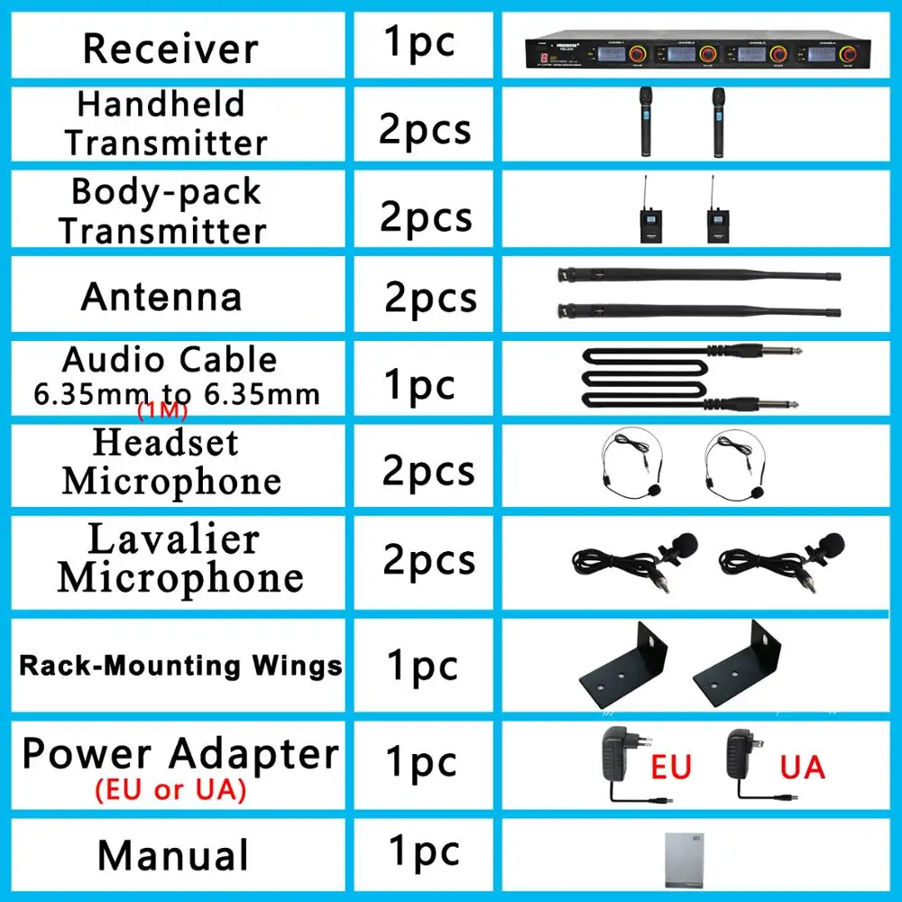 FB-U04H2  44 Wireless Microphones