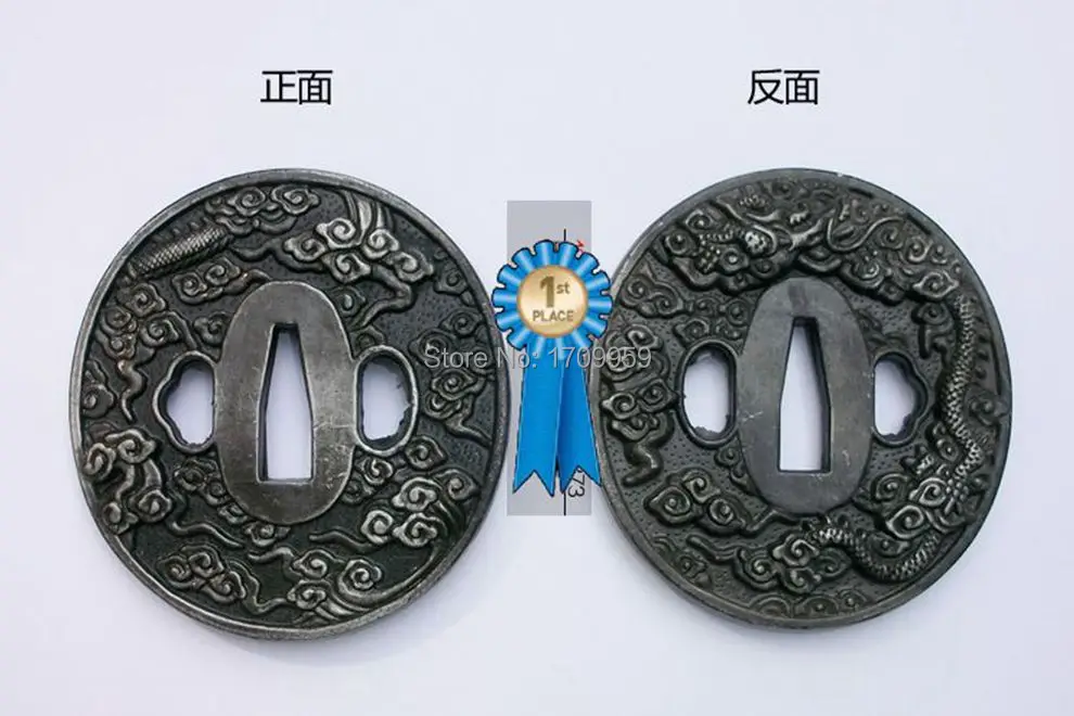 Wondefuul японский сплав Guard Tsuba для самурайский меч катана нож Guard Wakizashi ручной работы