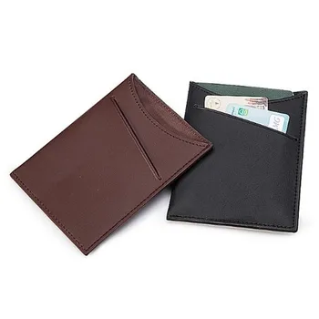 

PU Leather Wallet Brand Men's Money Clip Credit ID Holders For Men Retro Money Case Male Bifold Wallets