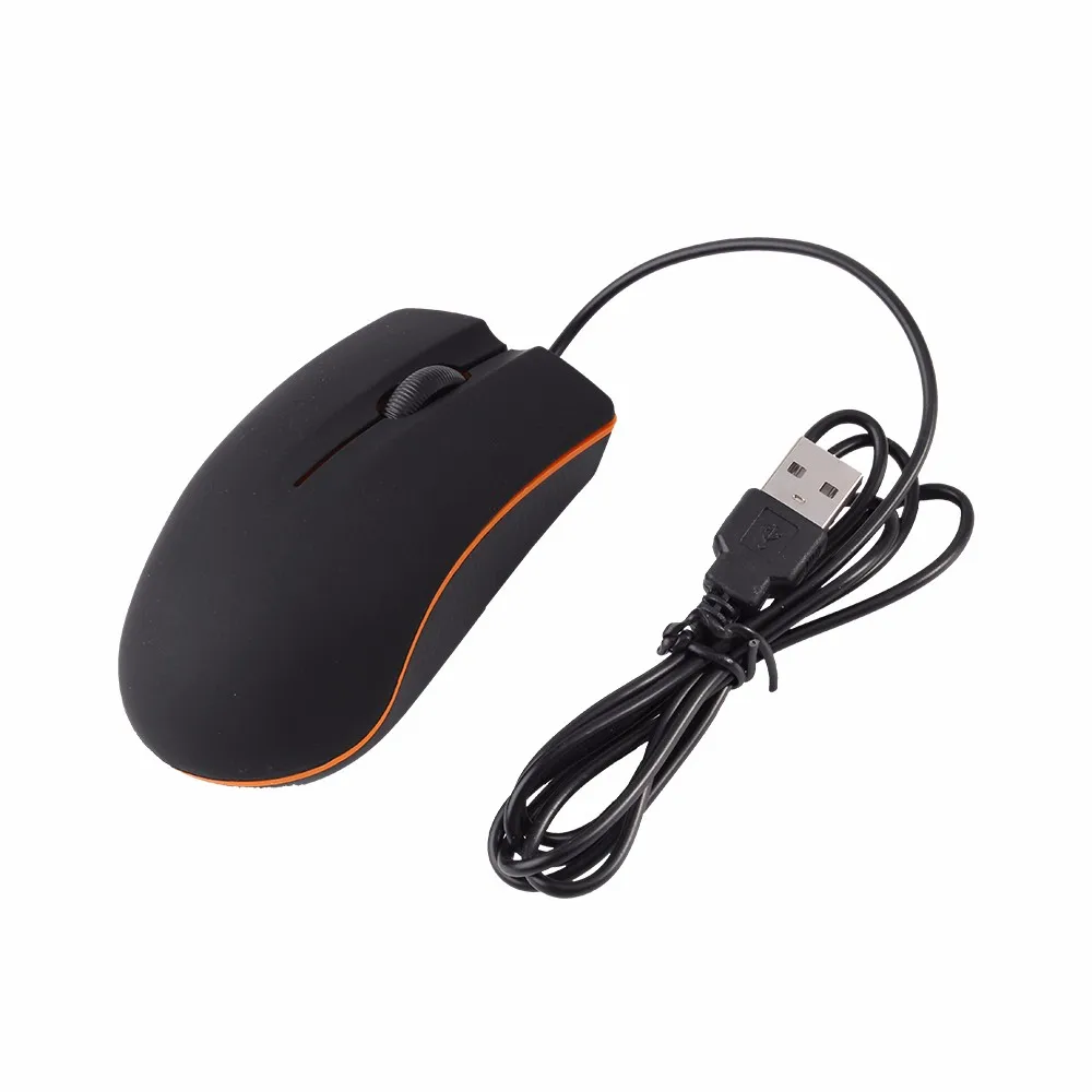1.3M USB Wired Mouse 1200dpi 3 Buttons Optical Gaming Gamer Mouse Portable Office Mice for PC Laptop Computer Wholesale