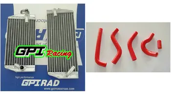 

aluminum racing RH&LH Radiator +RED HOSE for SUZUKI RMZ450 RMZ 450 2006 06 NEW