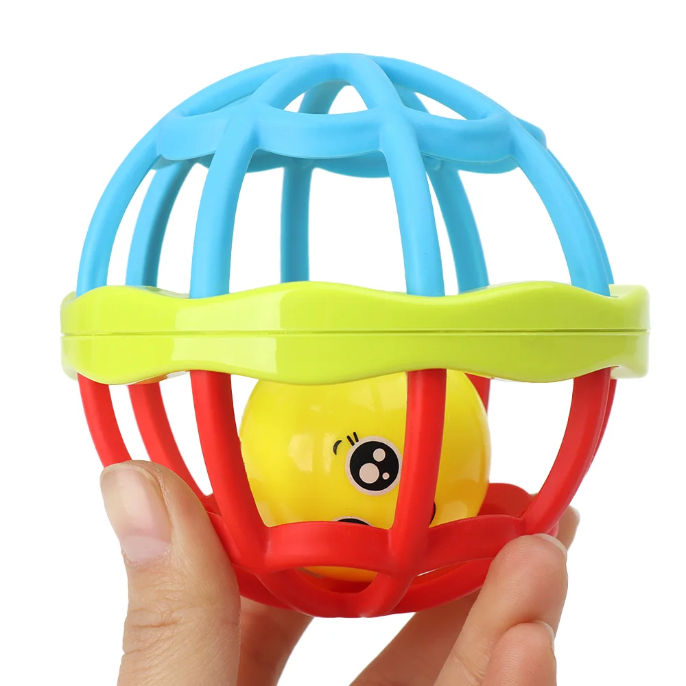 1Pcs Soft Plastic Baby Rattles Educational Hand Grasp Training Toys