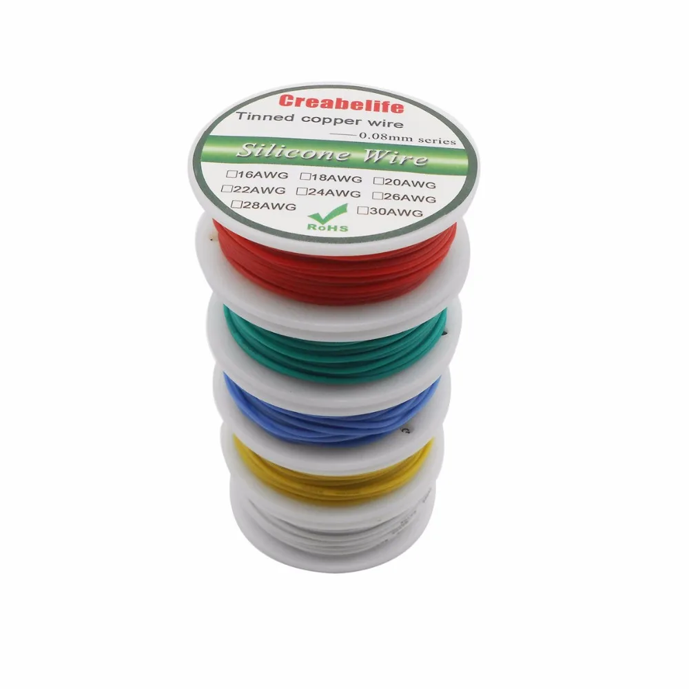 3Ft 28AWG Green Gauge Flexible Stranded Copper Cable Silicone Wire for RC by Ucland 3Ft 28AWG Green Gauge Flexible Stranded Copper Cable Silicone Wire for RC by Ucland