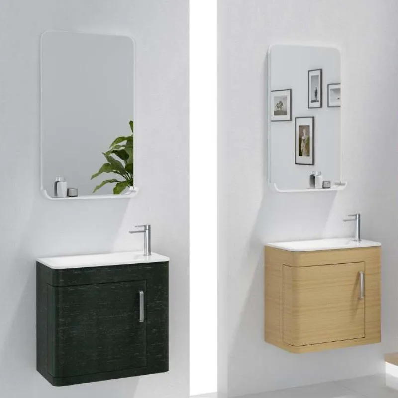 600mm Bathroom furniture Blum Soft Close Top Solid Surface Vanity Cloakroom Wall Hung Cabinet 2063