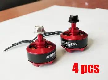 

Free Shipping 4PCS Kingkong 2207 2100KV 2-4S CW CCW Brushless Motor for FPV RC Multicopter drone kvadrokopter