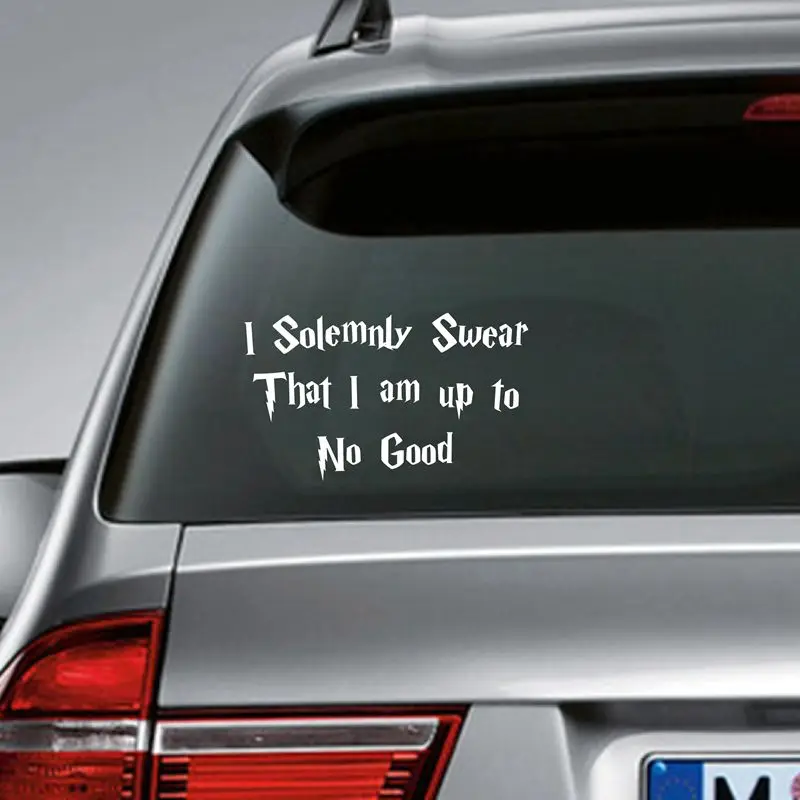 

Harry Potter Laptop Sticker : I Solemnly Swear That I Am Up To No Good - Harry Potter Car Decal / Sticker