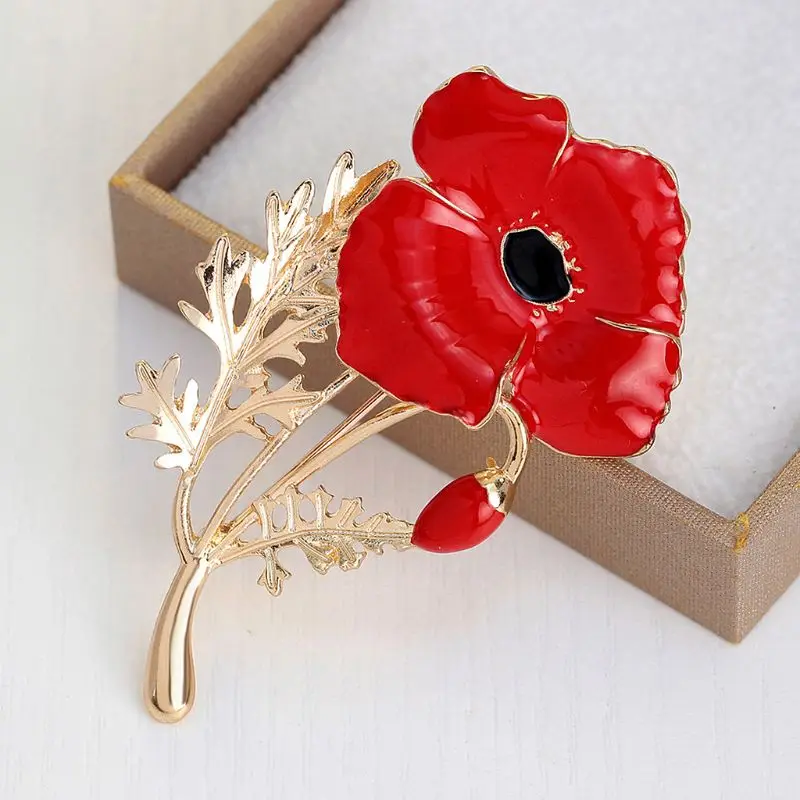 

Elegant Red Carnation Flower Brooch Clothes Decoration Accessories For Girl Mother's Day Birthday Blessing Gift